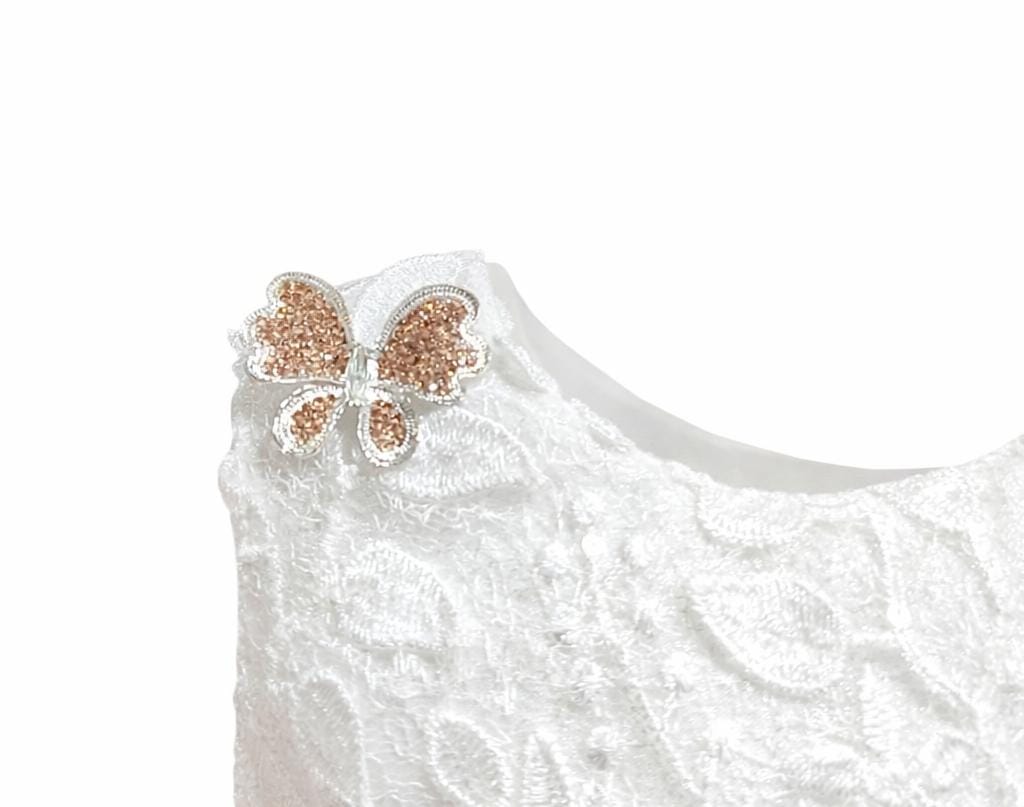 DeeVee Creations New Baby Girls Dress with Lace and Tulle dress - Image 3