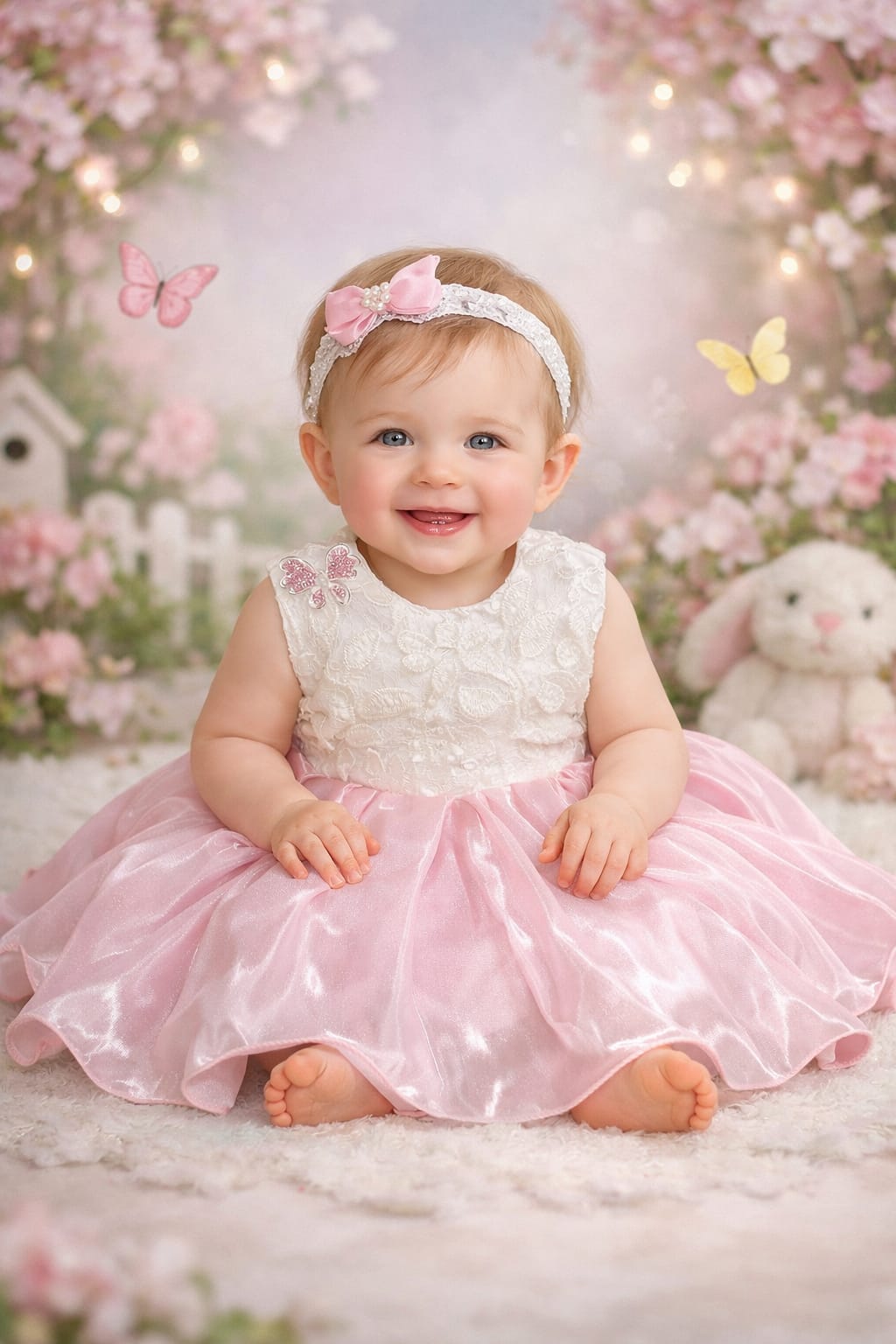 DeeVee Creations New Baby Girls Dress with Lace and Tulle dress