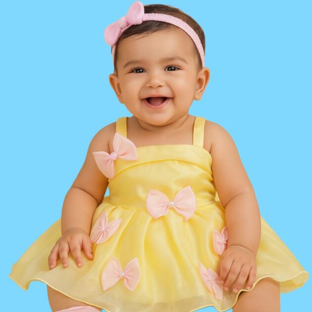 DeeVee Creations Beautiful Frock for Baby Girls.
