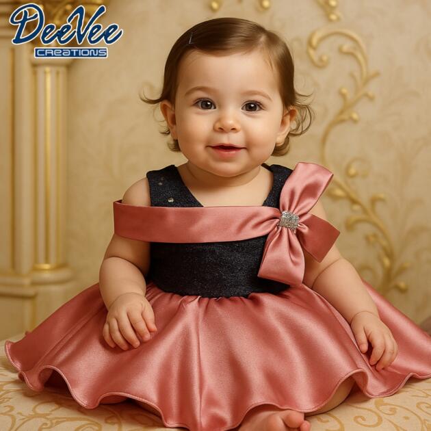 DeeVee Creations New Princess Style Party Dress For Baby Girls